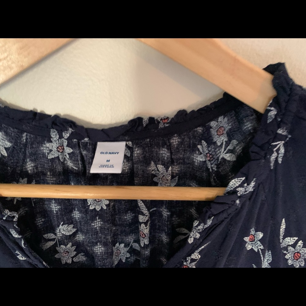 Old navy relaxed navy floral dress